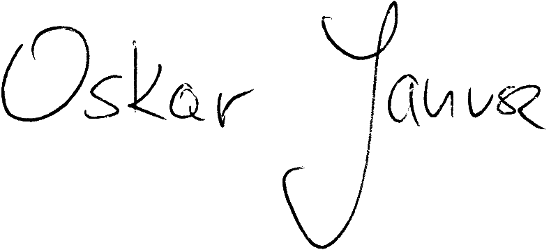 Oskar Janusz - Unterschrift